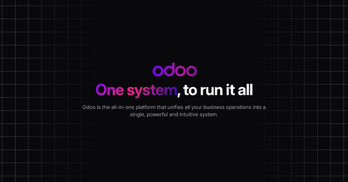 Odoo ERP Solutions | One System to Run It All | Codestorm | Codestorm